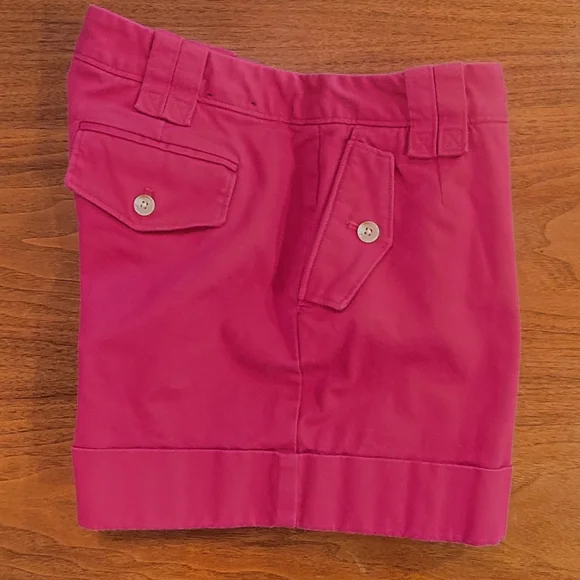 Banana Republic Fuchsia Martin Fit Tailored Shorts Size 8 - Picture 14 of 16